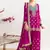  magenta chinon palazzo suit for women wear
