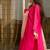 Rani pink viscose chanderi kurta set