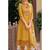 Mustard color muslin fabric embroidered anarkali suit