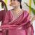 Onion pink viscose chanderi sttiched kurta set