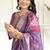 Purple chanderi straight readymade suit