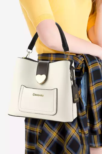 Handbag, detachable sling strap