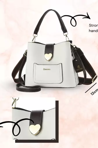 Handbag, detachable sling strap