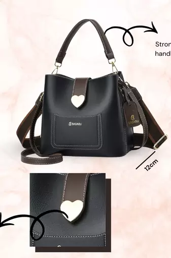 Handbag, detachable sling strap