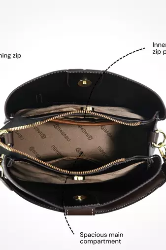 Handbag, detachable sling strap