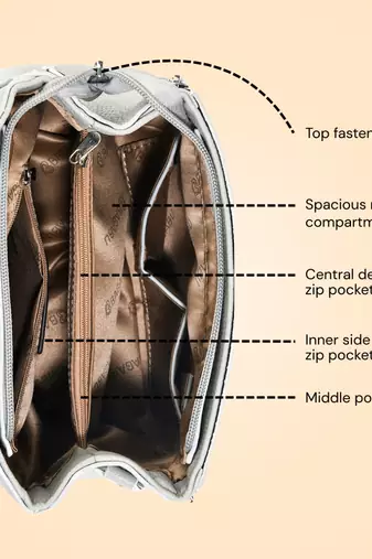 Handbag, detachable sling strap