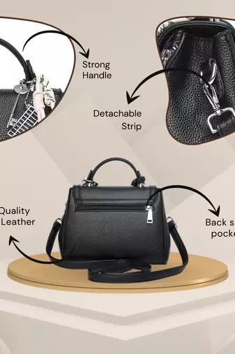 Handbag, detachable sling strap