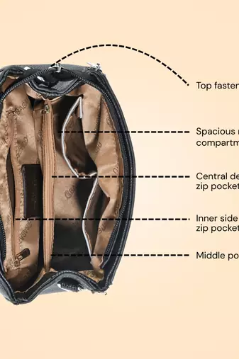 Handbag, detachable sling strap