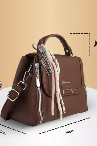 Handbag, detachable sling strap
