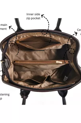 Handbag, detachable sling strap