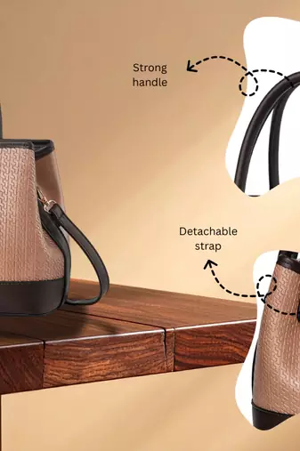 Handbag, detachable sling strap