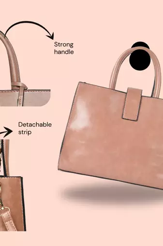 Handbag, detachable sling strap