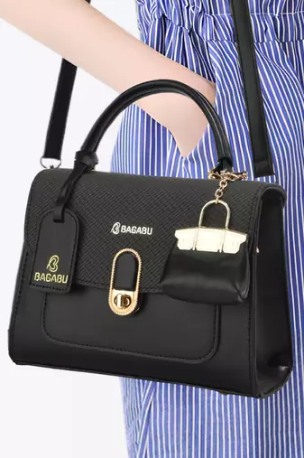 Handbag, detachable sling strap