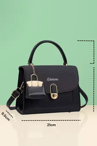 Handbag, detachable sling strap