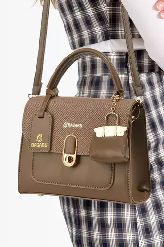 Handbag, detachable sling strap