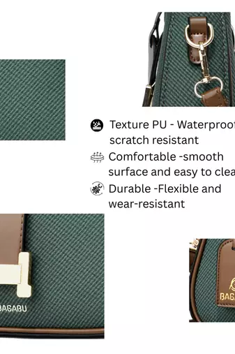 Handbag, detachable sling strap