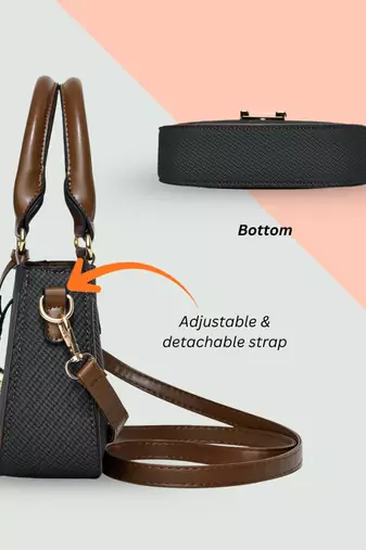 Handbag, detachable sling strap