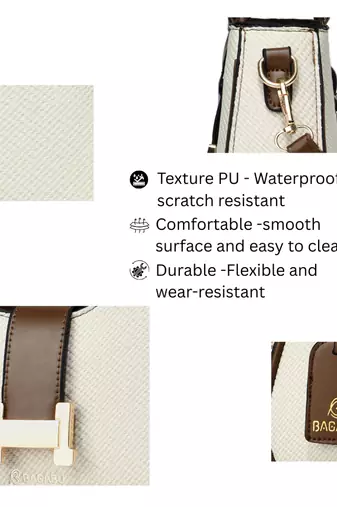Handbag, detachable sling strap