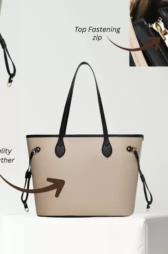 Handbag, detachable sling strap