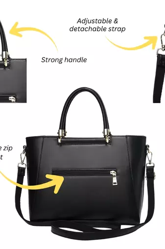Handbag, detachable sling strap