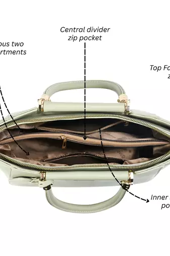 Handbag, detachable sling strap