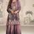 Mauve embroidered crepe Palazzo suit