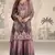 Mauve embroidered crepe Palazzo suit