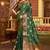 green soft art silk banarasi saree with blouse 