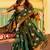 green soft art silk banarasi saree with blouse 