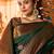 green soft art silk banarasi saree with blouse 