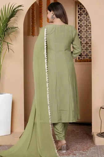 Pista women kurta pant dupatta set