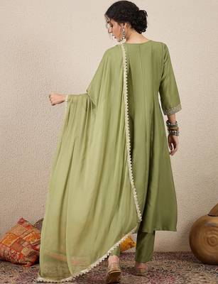 Pista women kurta pant dupatta set 2