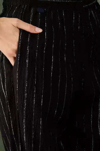 Black women kurta pant set