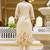 Cream women kurta pant dupatta set