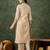 Cream women kurta pant set