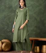 Mehndi women kurta pant set