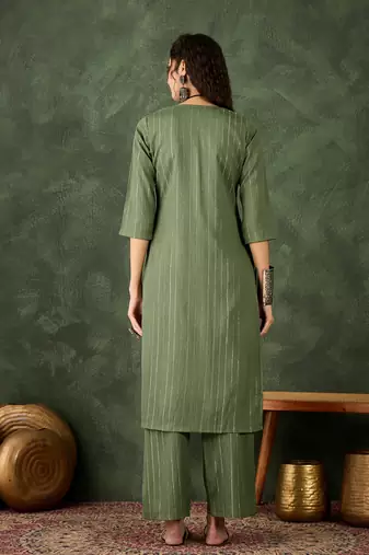 Mehndi women kurta pant set