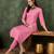 Pink women kurta pant set