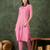 Pink women kurta pant set