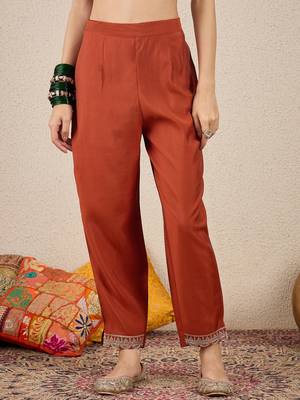 Peach women kurta pant dupatta set 4