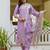 Lavender women kurta pant dupatta set