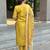 Yellow women kurta pant dupatta set