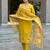 Yellow women kurta pant dupatta set