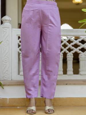 Lavender women kurta pant dupatta set 4