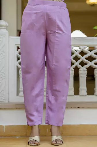 Lavender women kurta pant dupatta set