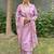 Lavender women kurta pant dupatta set