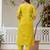 Yellow women kurta pant dupatta set