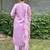 Lavender women kurta pant dupatta set