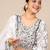 Cream women kurta pant dupatta set