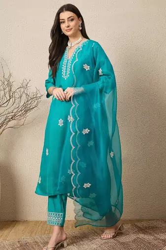 Rama women kurta pant dupatta set